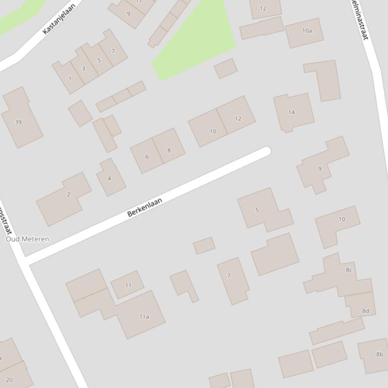 Kaart van de Berkenlaan.