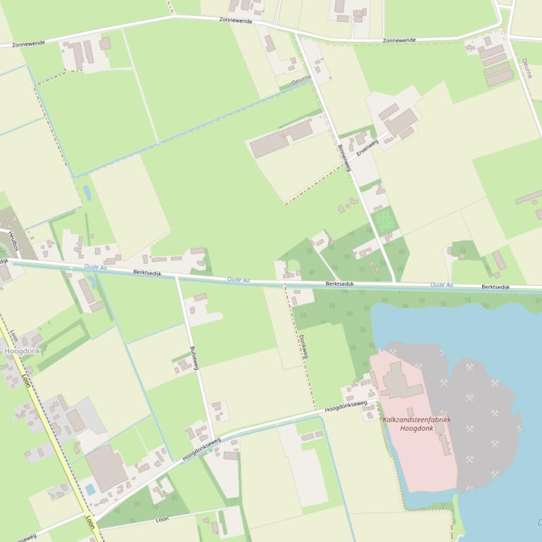 Kaart van de Berktsedijk.