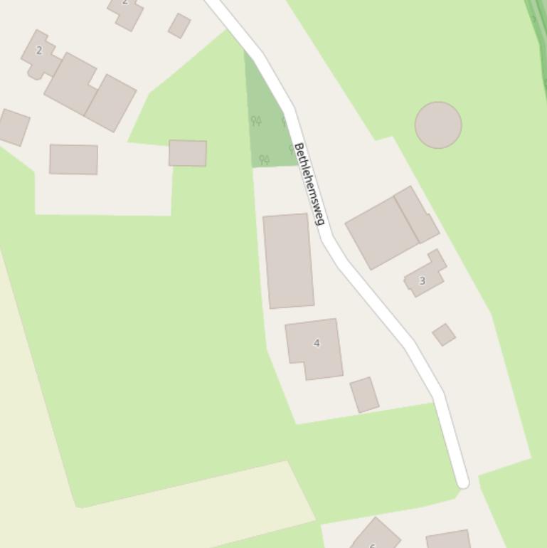 Kaart van de Bethlehemsweg.