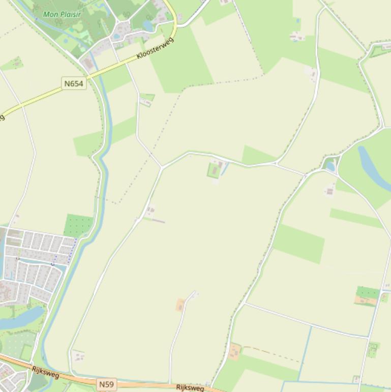 Kaart van de Bettewaardsedijk.