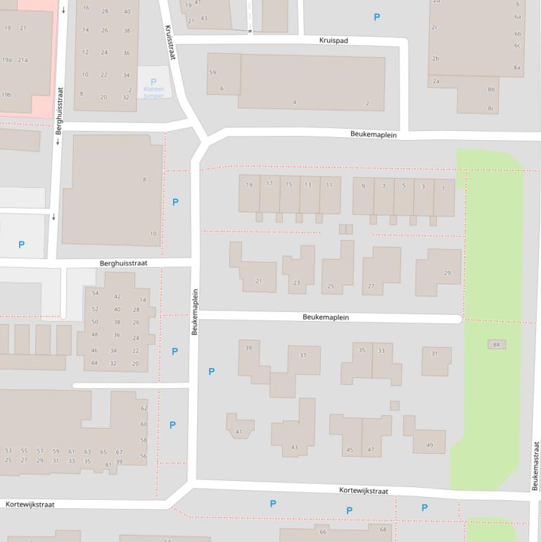 Kaart van het Beukemaplein.
