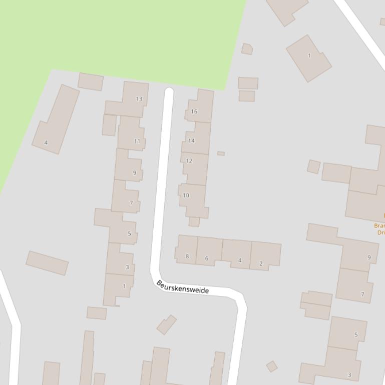 Kaart van de Beurskensweide.