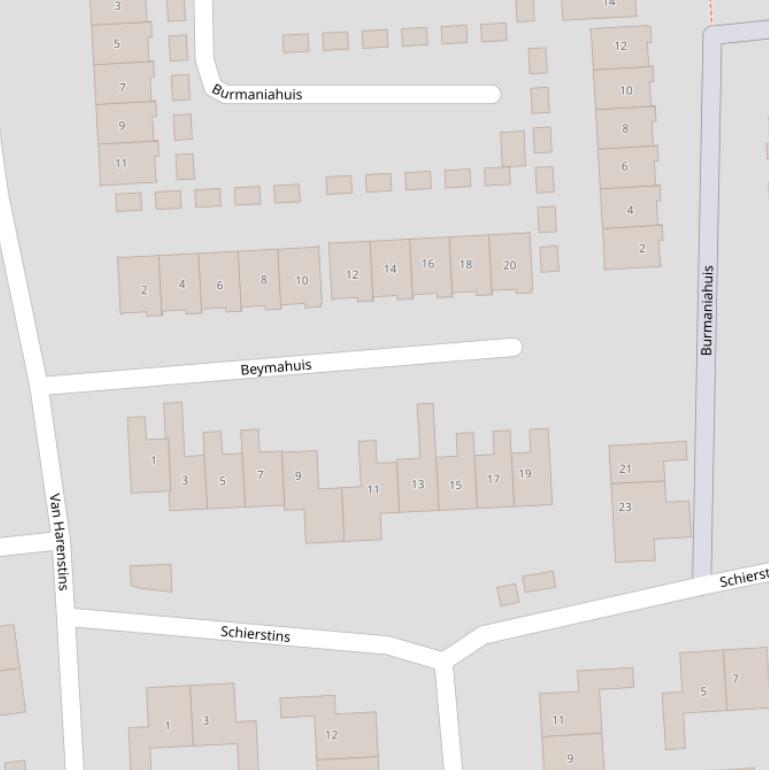 Kaart van  Beymahuis.