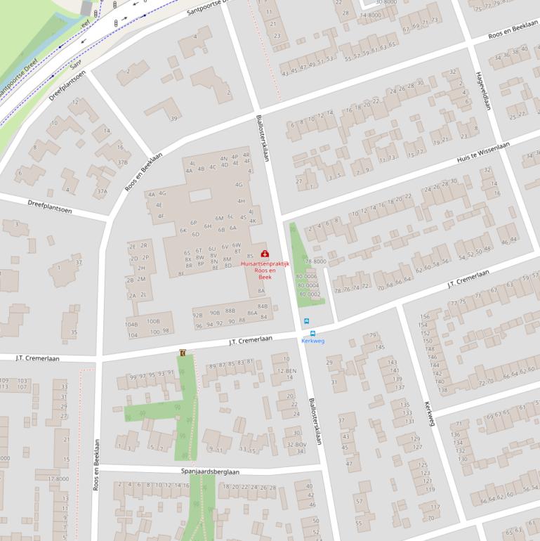 Kaart van de Biallosterskilaan.