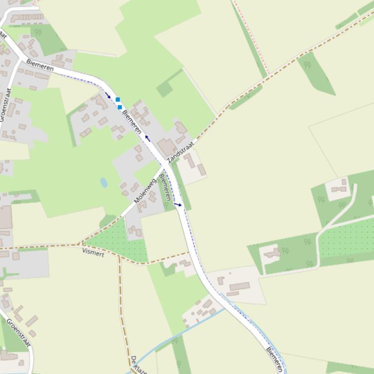 Kaart van  Biemeren.