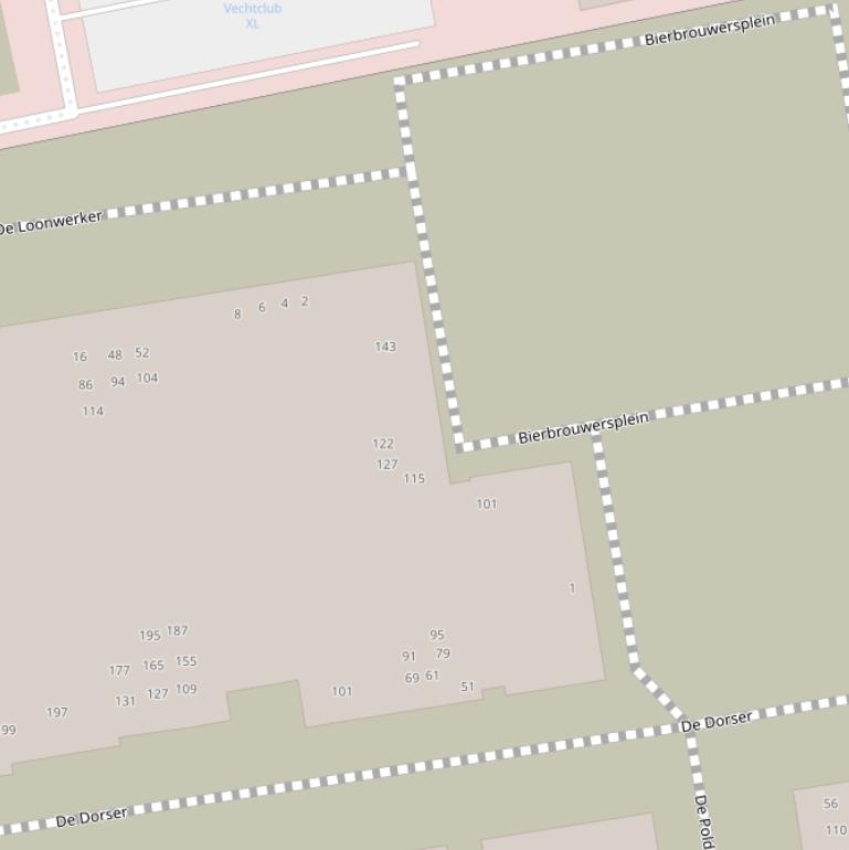 Kaart van het Bierbrouwersplein.