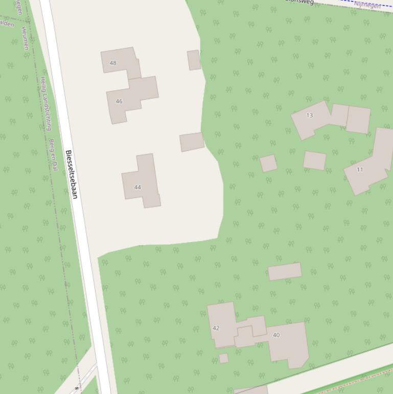 Kaart van  Biesseltsebaan.