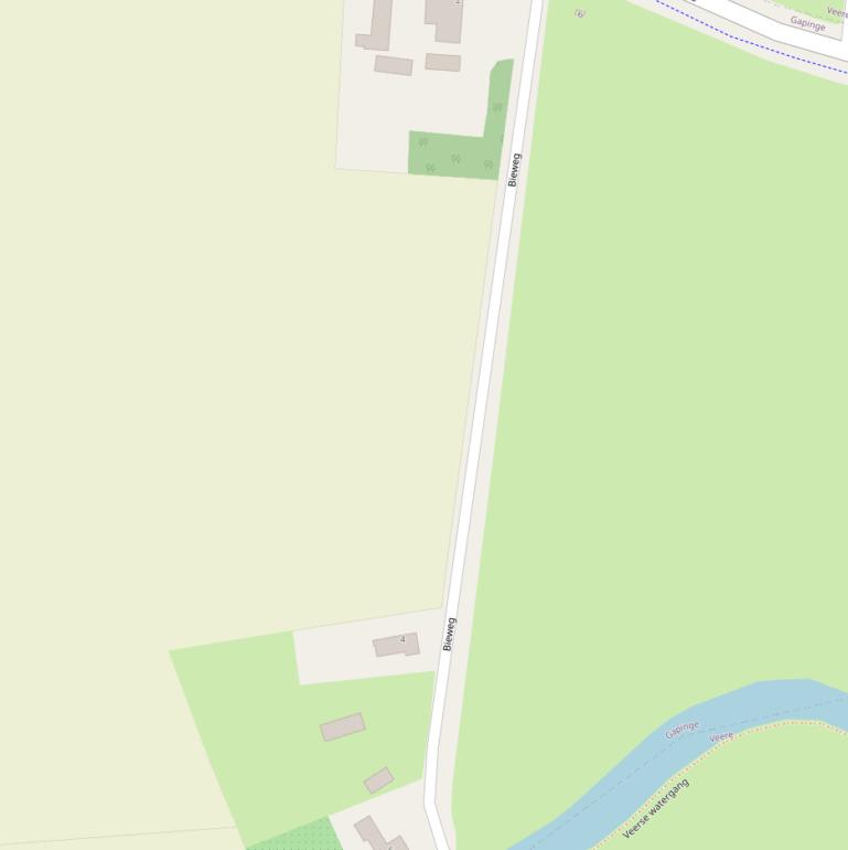 Kaart van de Bieweg.