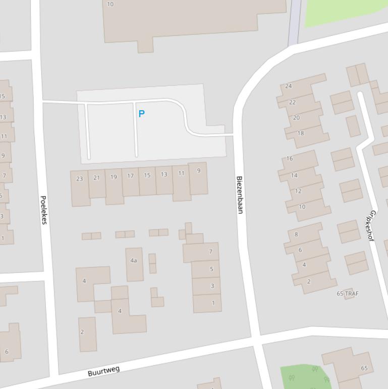 Kaart van  Biezenbaan.