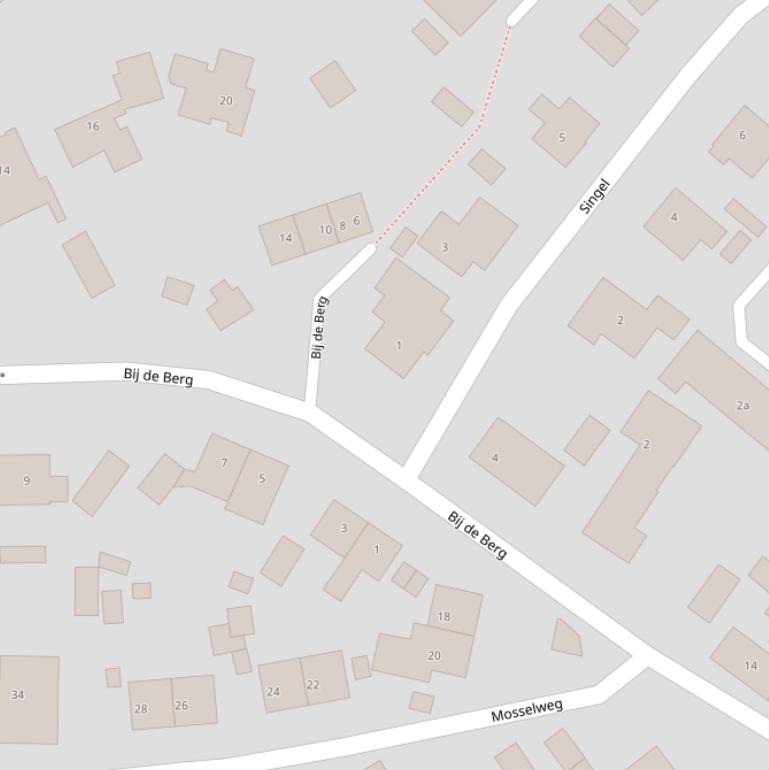 Kaart van  Bij de Berg.