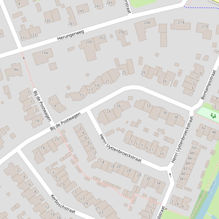 Kaart van  Bij de Postwagen.