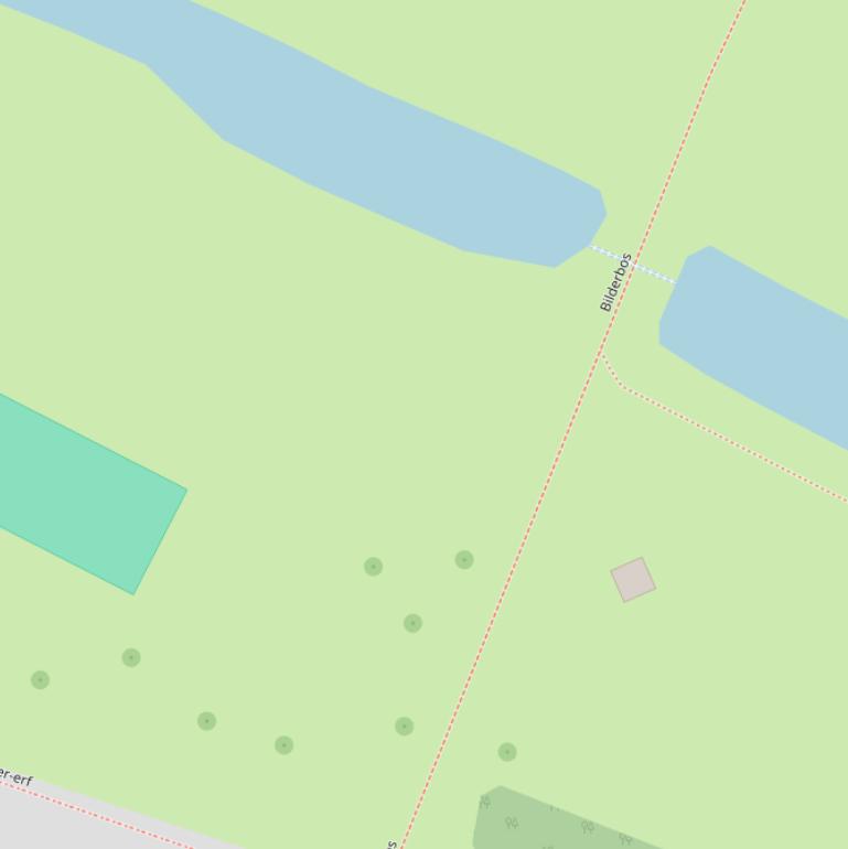 Kaart van het Bilderbos.