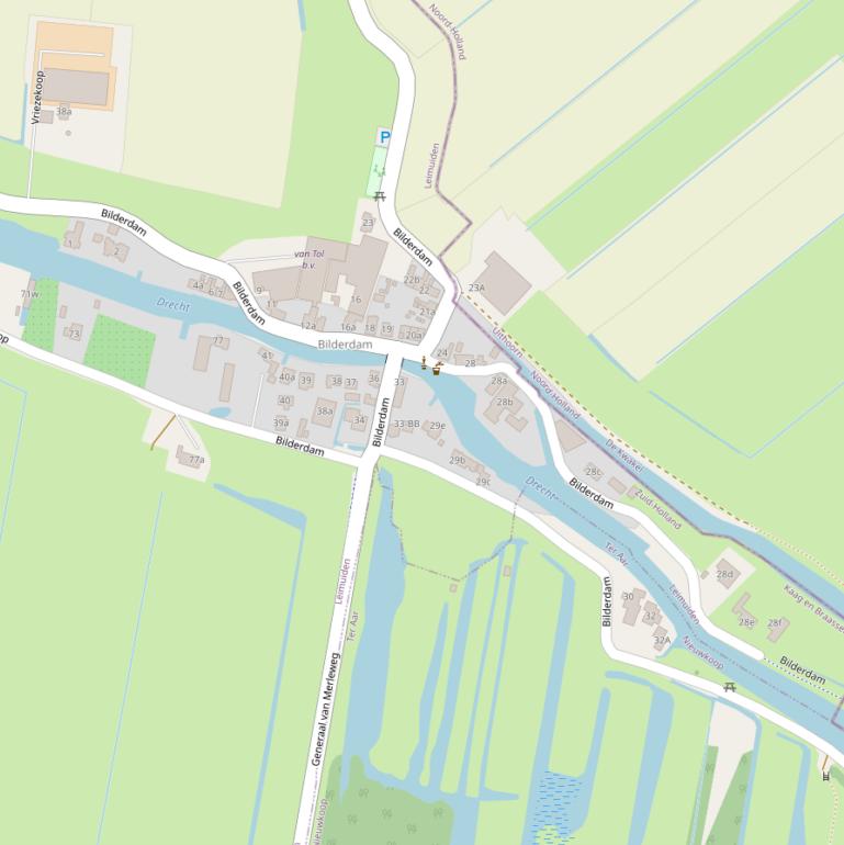 Kaart van  Bilderdam.