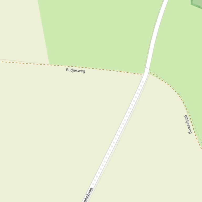 Kaart van de Bildjesweg.