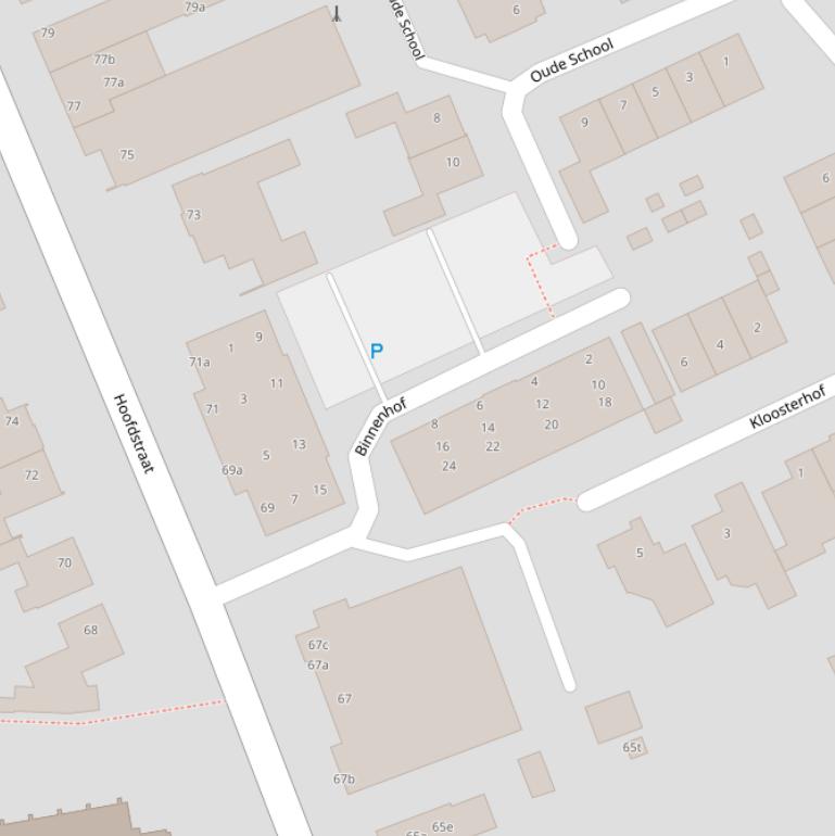 Kaart van de Binnenhof.