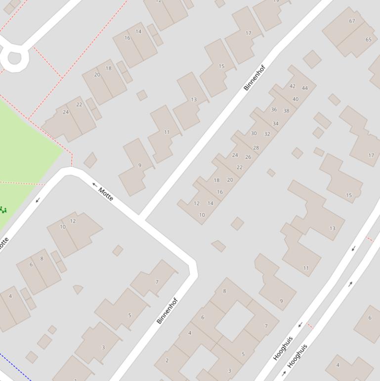 Kaart van de Binnenhof.