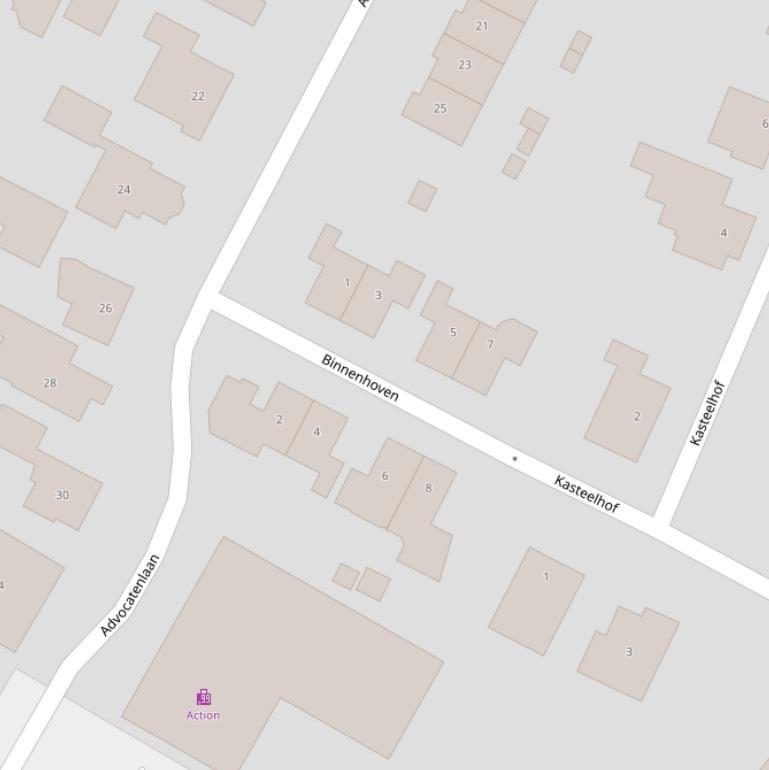 Kaart van  Binnenhoven.