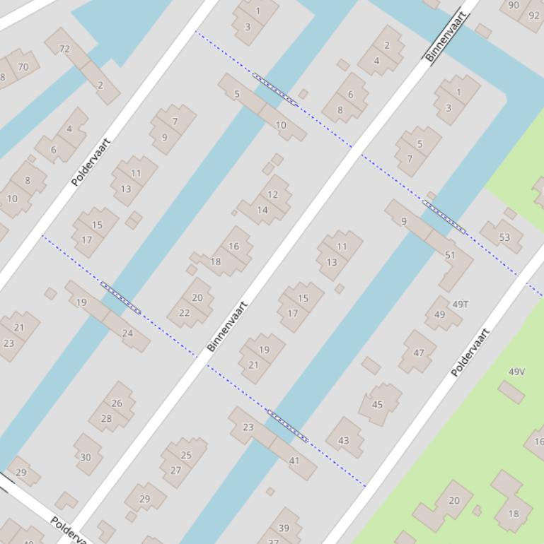 Kaart van  Binnenvaart.