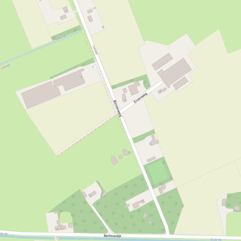 Kaart van de Binnenweg.