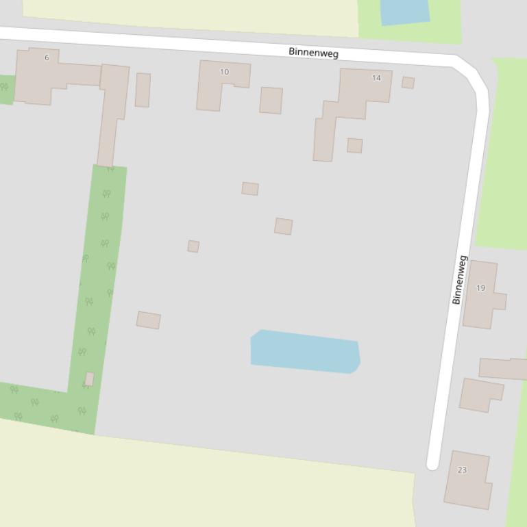 Kaart van de Binnenweg.