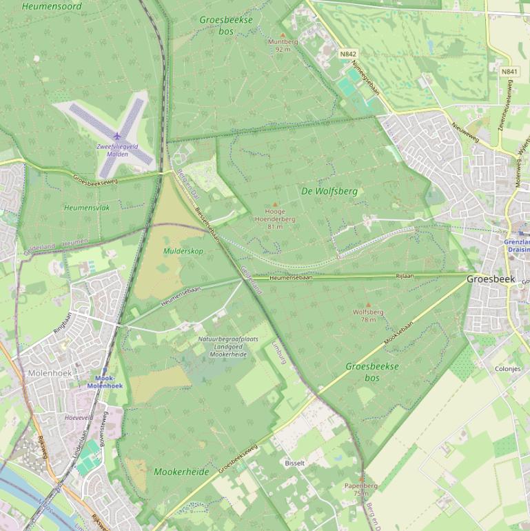 Kaart van  Bisseltsebaan.