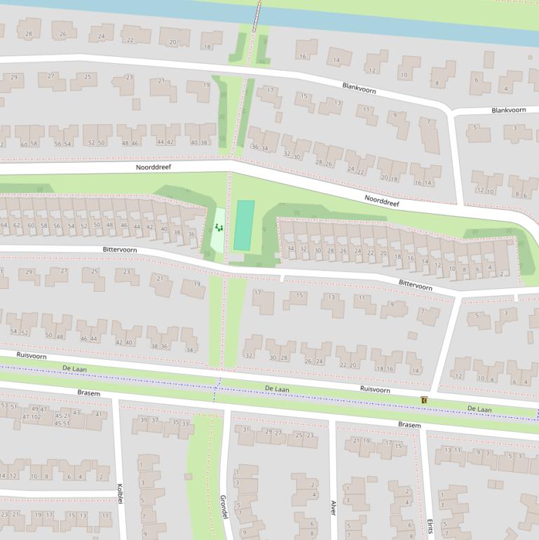 Kaart van  Bittervoorn.