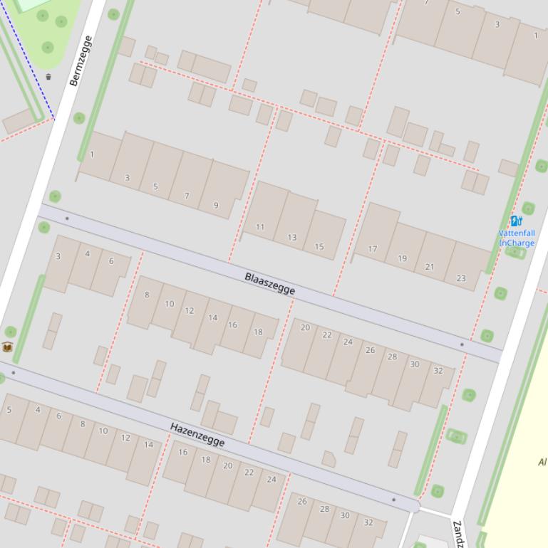 Kaart van  Blaaszegge.