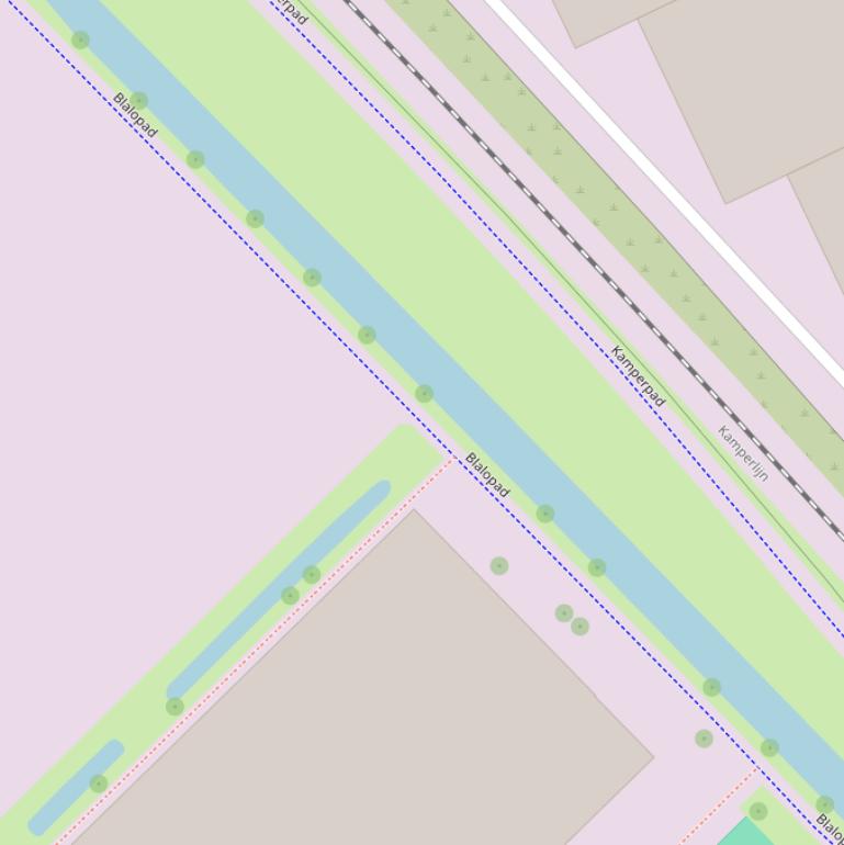 Kaart van het Blalopad.