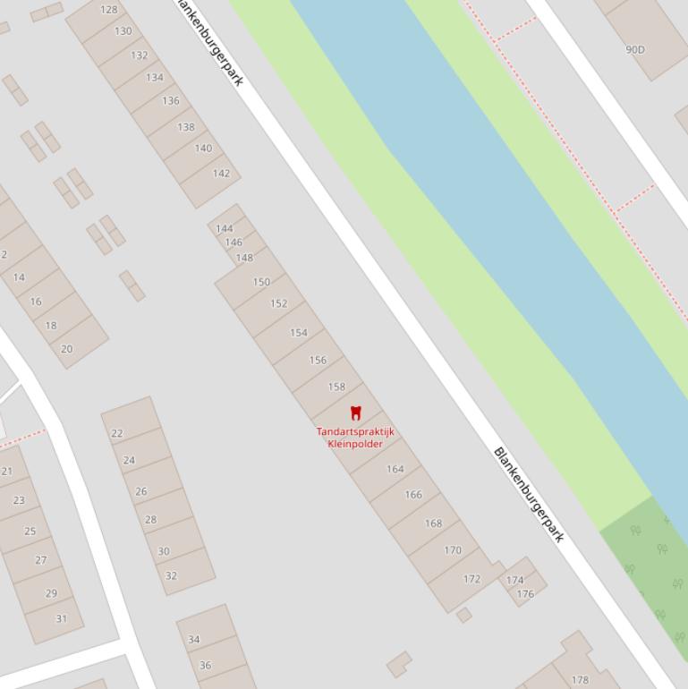 Kaart van het Blankenburgerpark.