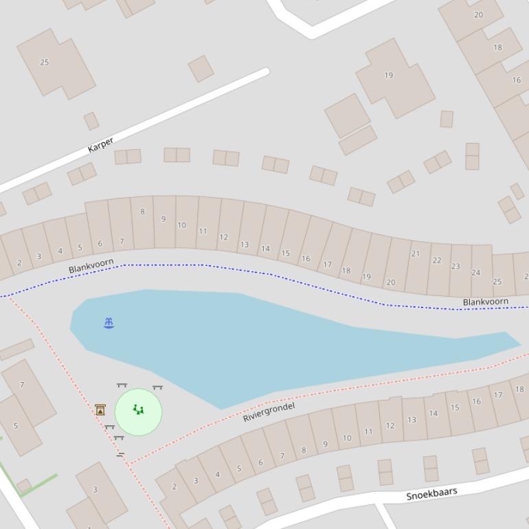 Kaart van  Blankvoorn.