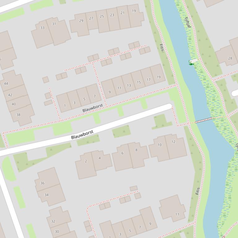 Kaart van  Blauwborst.