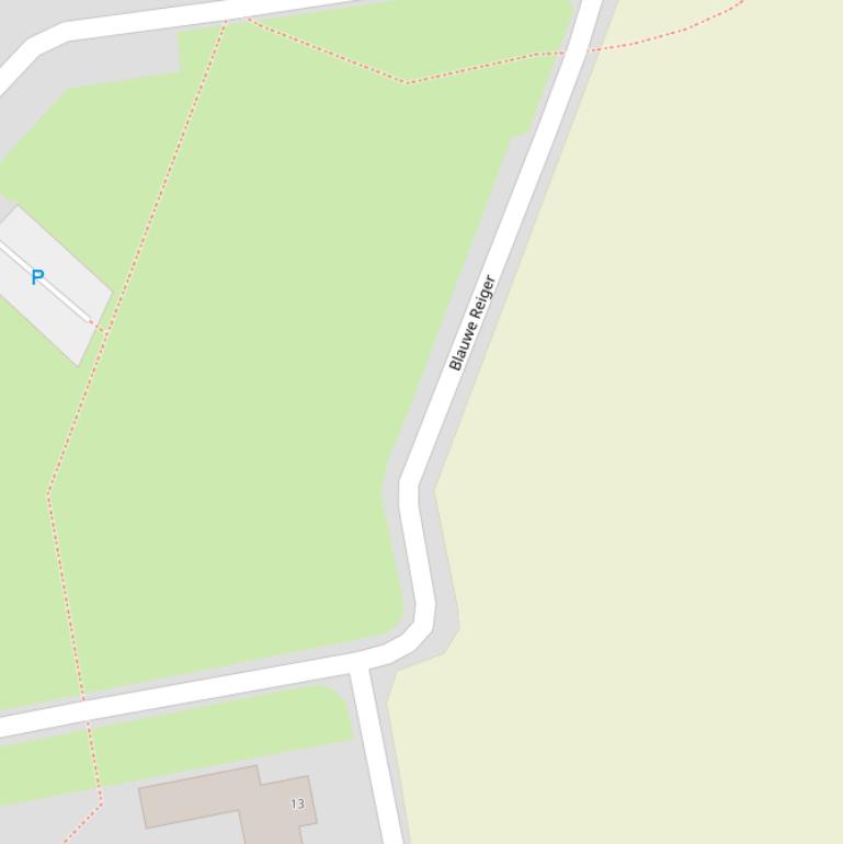 Kaart van  Blauwe Reiger.