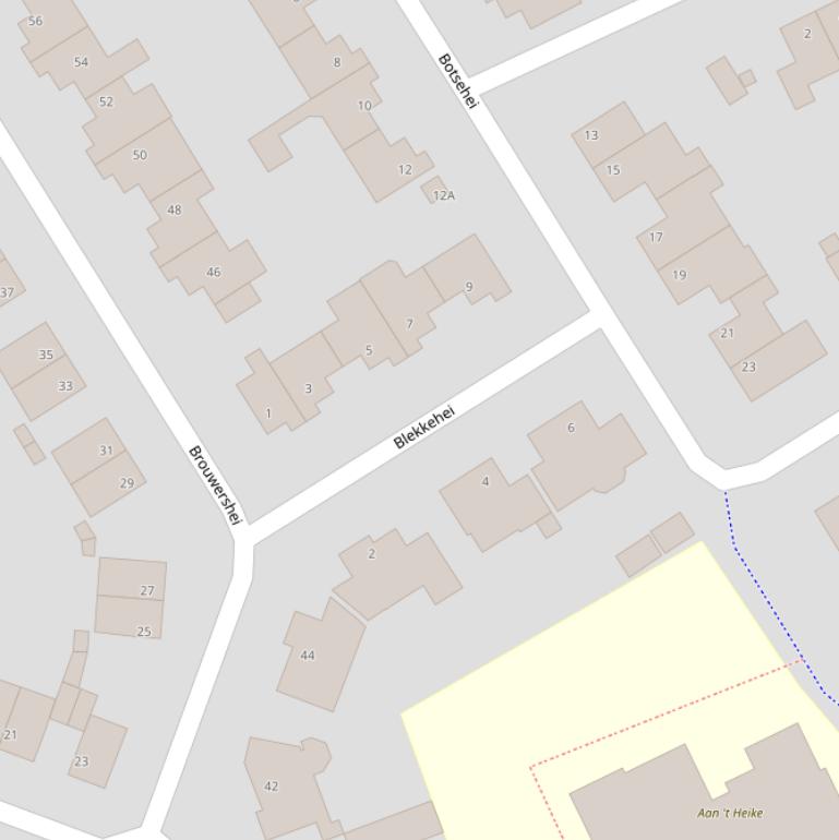 Kaart van  Blekkehei.