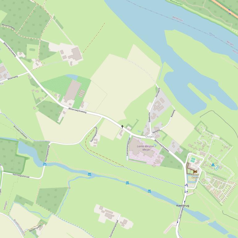 Kaart van de Blitterswijckseweg.