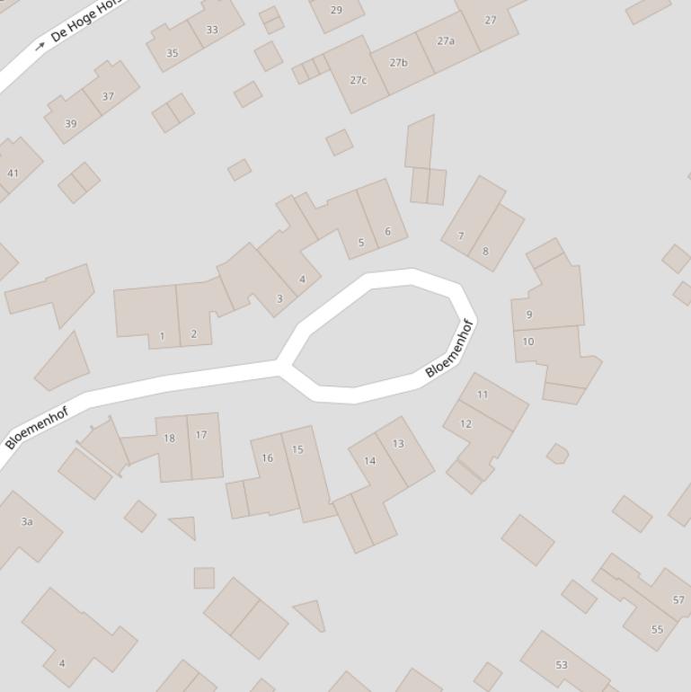 Kaart van de Bloemenhof.