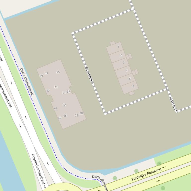 Kaart van  Bloemtuin.