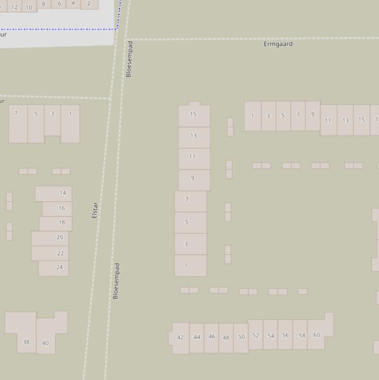 Kaart van het Bloesempad.