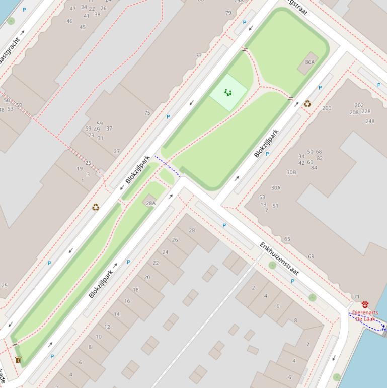 Kaart van het Blokzijlpark.