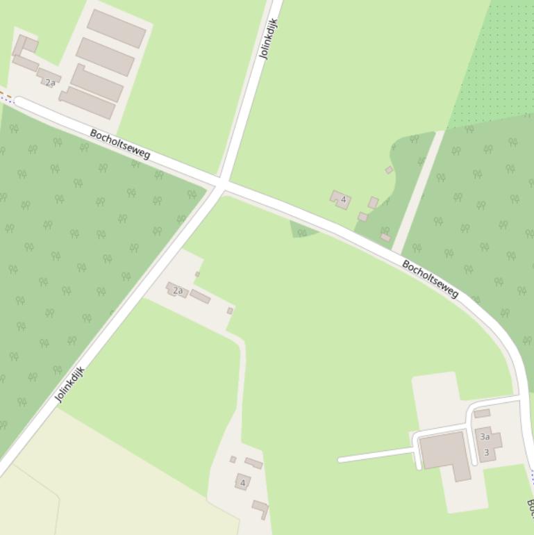 Kaart van de Bocholtseweg.