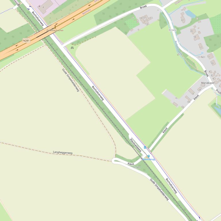 Kaart van de Bocholtzerweg.