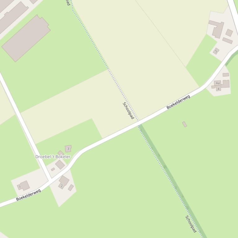 Kaart van de Boekelderweg.