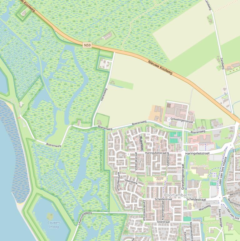 Kaart van de Boerenweg.