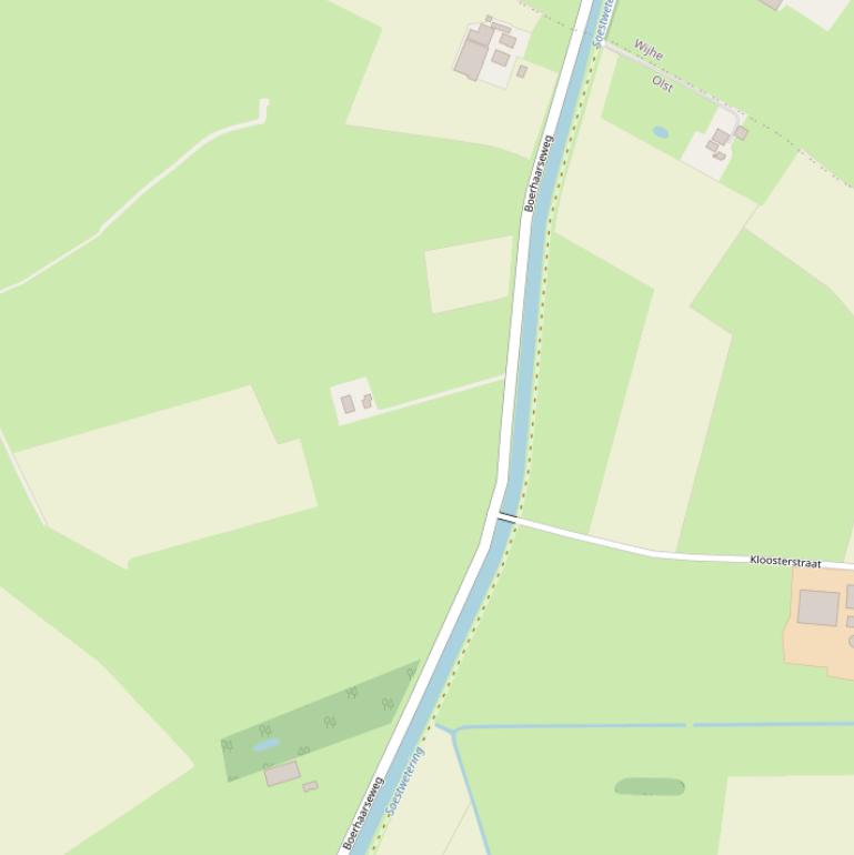 Kaart van de Boerhaarseweg.