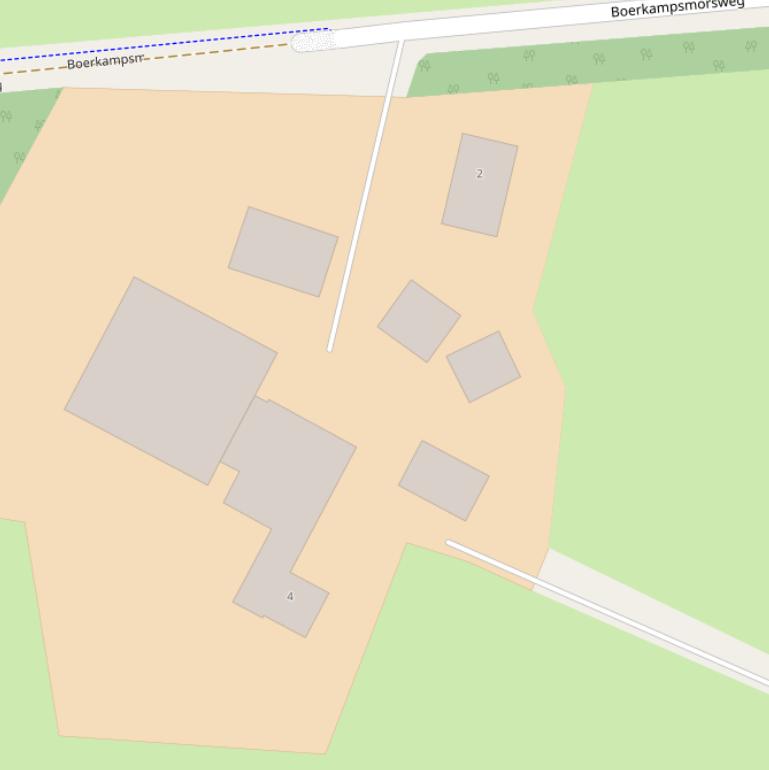 Kaart van de Boerkampsmorsweg.