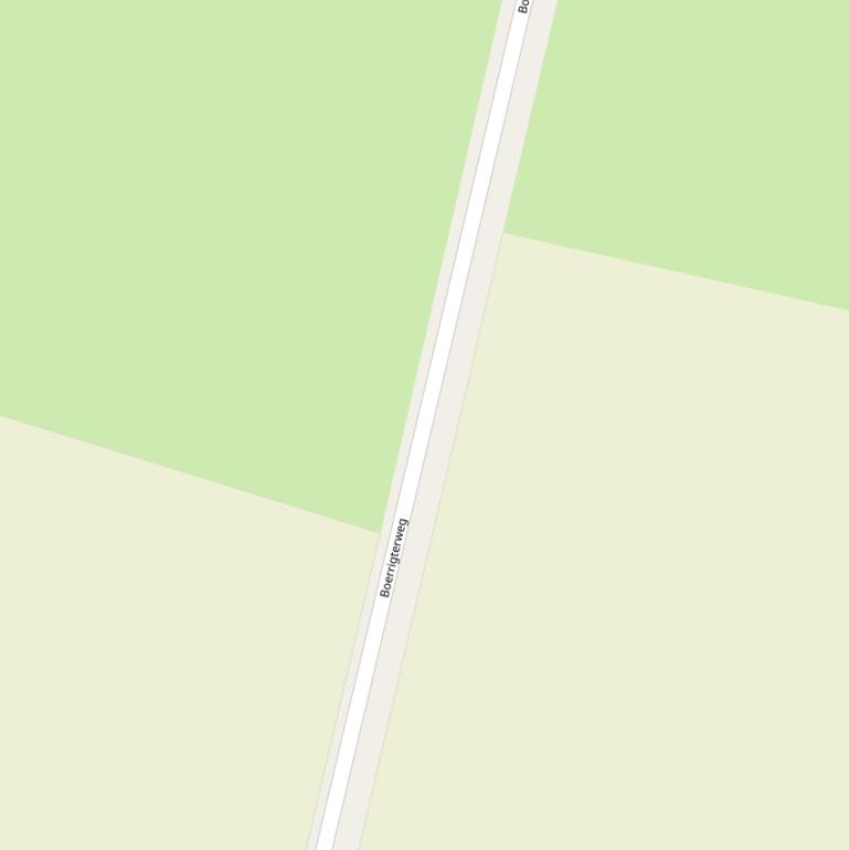 Kaart van de Boerrigterweg.