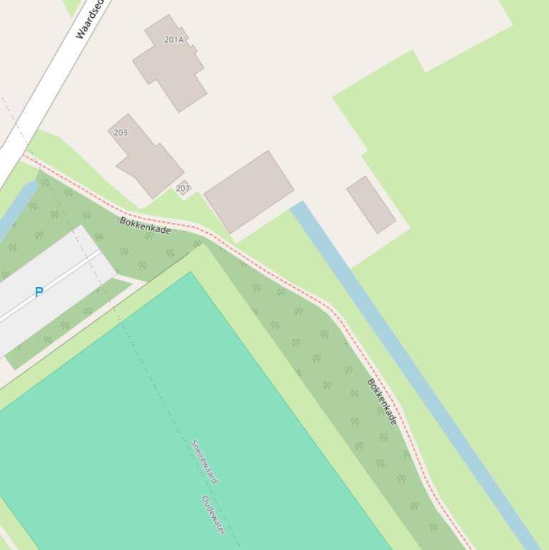 Kaart van de Bokkenkade.