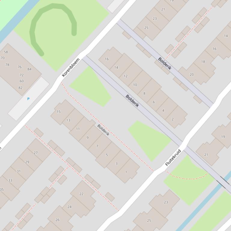 Kaart van  Bolderik.