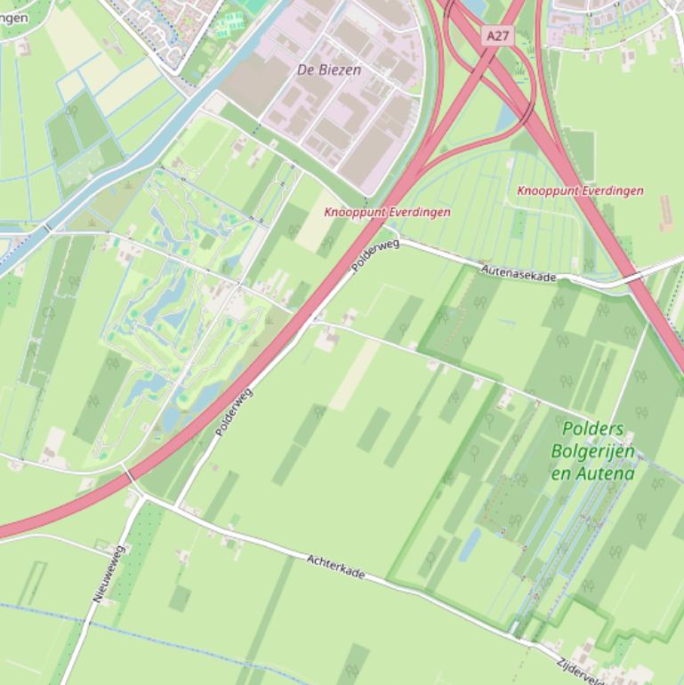 Kaart van de Bolgerijsekade.