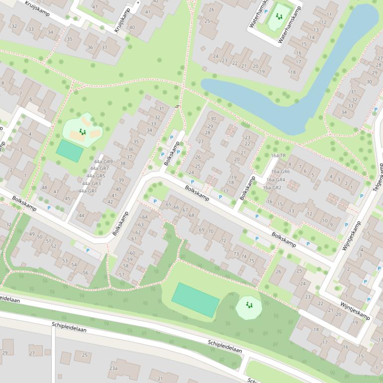 Kaart van  Bolkskamp.