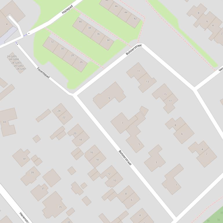 Kaart van de Bolsterstraat.